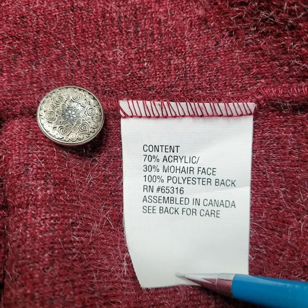 Sierra Sport Mohair Nordic Cardigan size Large